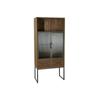 DKD Home Decor-DKD Home Decor Wardrobe Black Wood Metal Glass (70 X 34.5 X 160cm)