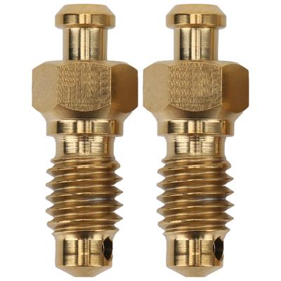 2Pcs Disc Brake Bleeder Screw Titanium Alloy M6 Rust Resistance Oil Disc Exhaust Screws Mountain
