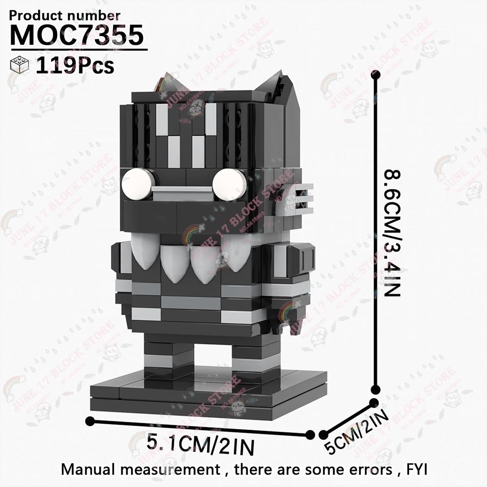 MOOXI Superhero Brickheadzed MOC Brick Movie Figure Doctor Doom Witch Kingpins Scale Model Compatible Building Block Toy Children Gift Present