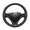 Hand Sew Car Steering Wheel Cover Microfiber For Honda Fit 2009-2013 City Jazz