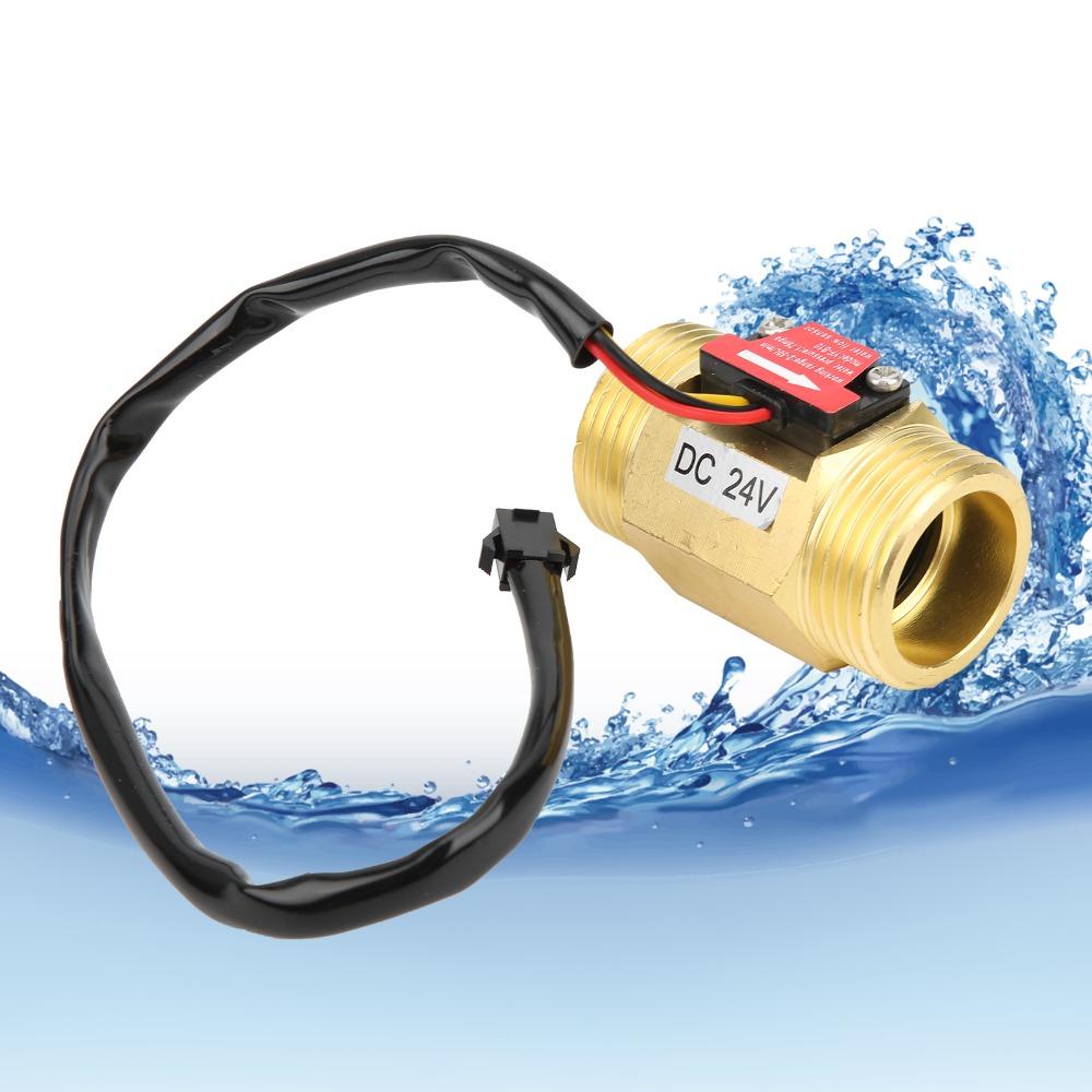 YF-B10 Hall Flowmeter DC24V Turbine Flowmeter Flow Switch Water Flow Sensor Liquid Measurement
