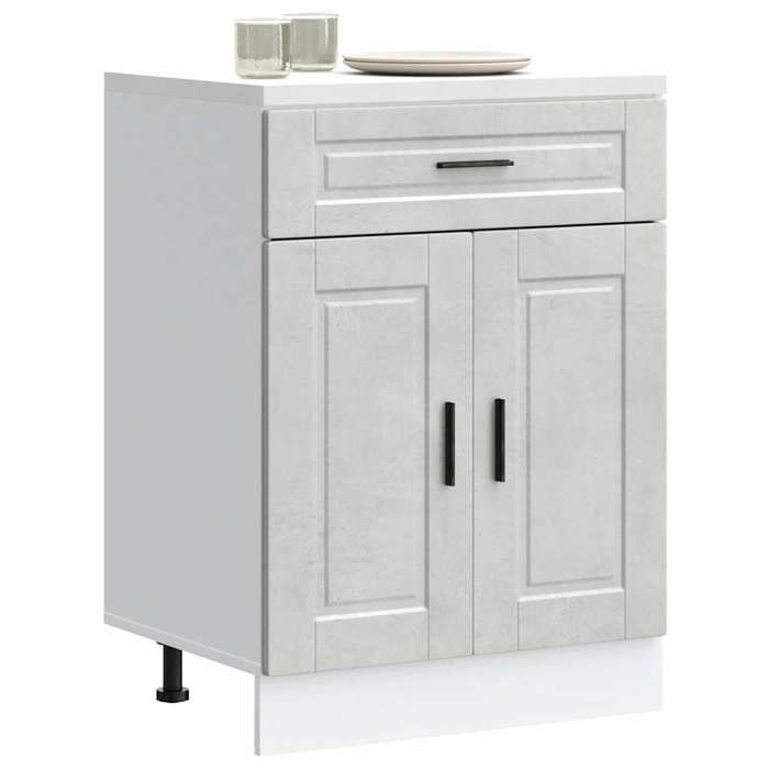 VidaXL Kitchen Cabinet Porto Concrete Grey Engineered Wood 853971