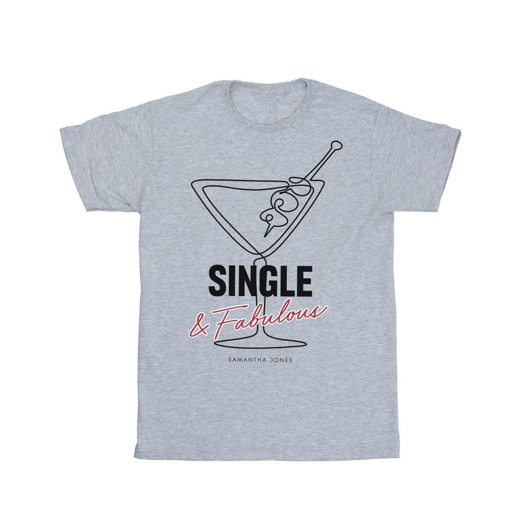 Sex And The City Womens/Ladies Single And Fabulous Cotton Boyfriend T-Shirt