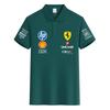 Ferrari Summer Pure Cotton F1 Racing Team Uniform T-shirt Short Sleeved Ferrari Polo Shirt Versatile Top