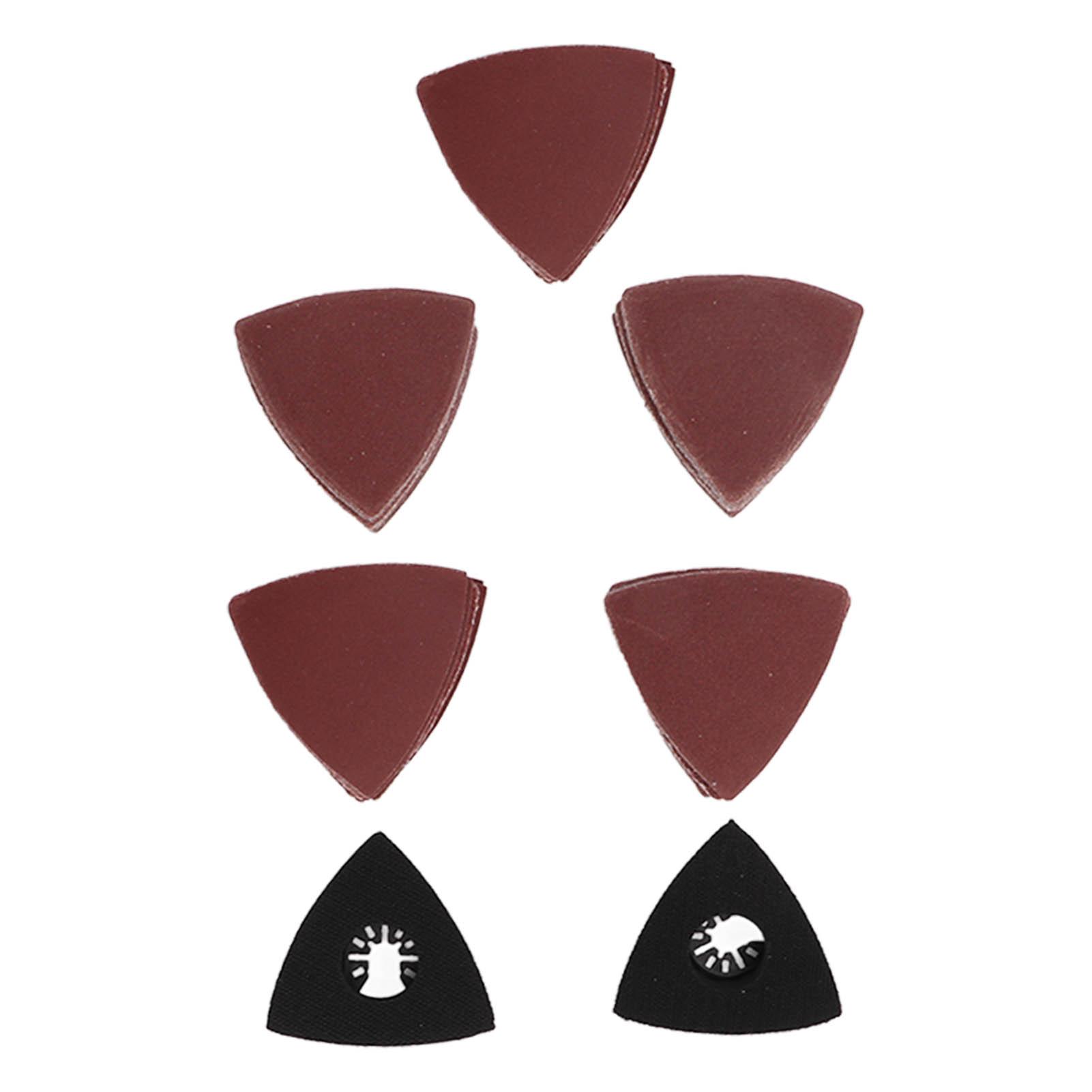 

Набор треугольной наждачной бумаги 80 мм Многофункциональная полировальная шлифовальная бумага Замена с подушечками