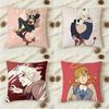 All Ssaints Sstreets Doublesided Printed Square Decorative Cushion Cover for Sofa Living Room Home Decor