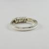 925 Sterling Silver Spinner Ring, Meditation Ring, Handmade Yoga Ring, Fidget Ring, Dainty Ring, Thumb Ring