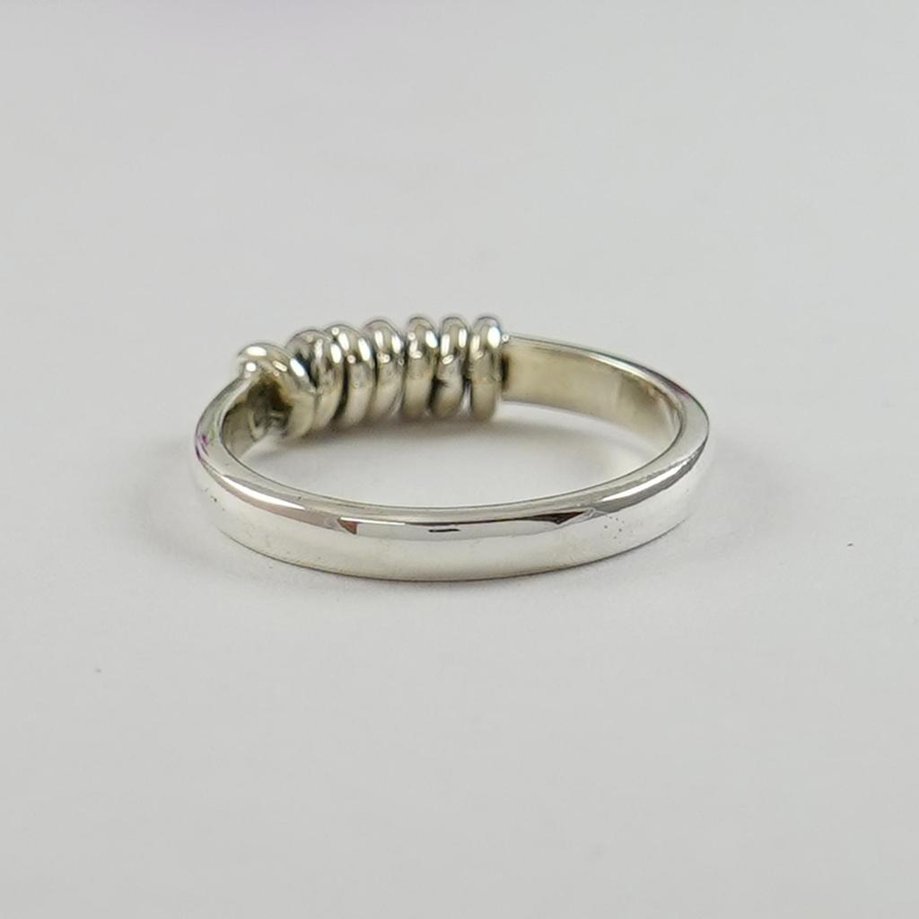925 Sterling Silver Spinner Ring, Meditation Ring, Handmade Yoga Ring, Fidget Ring, Dainty Ring, Thumb Ring