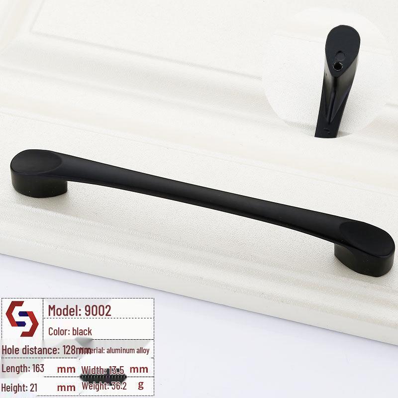 Mâner Sertar și Dulap Stil American Negru