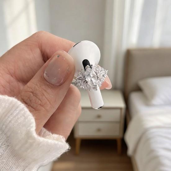 

Applicable Airpods Bluetooth Headset Ear Buckle Full Zirconium Butterfly Headset Drill Buckle Light Luxury Flash Headset Accessories