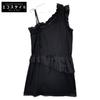 00SG95 One Shoulder Ruffle Dress Dress M blackUsed