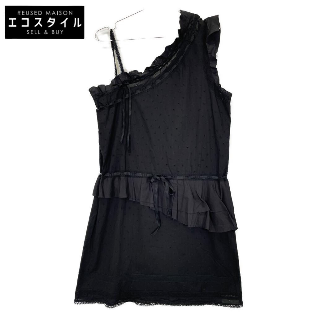 Diesel 00SG95 One Shoulder Ruffle Dress Dress M blackUsed