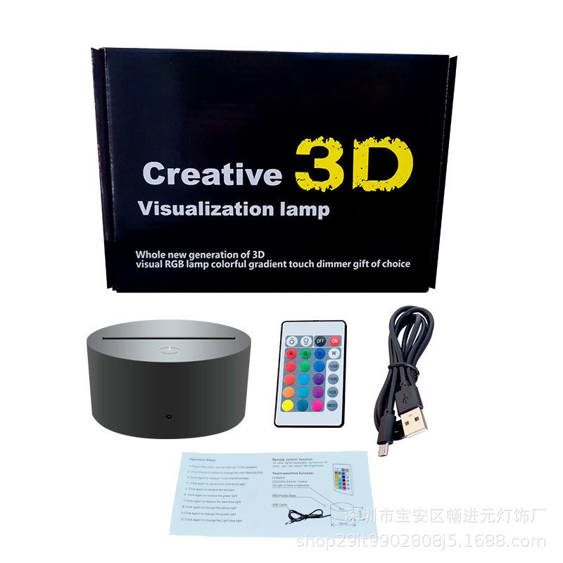 Franks Series 3D Night Light - Remote & Touch Control, Colorful & Creative
