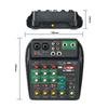 Professional Audio Mixer 4 Channel Digital USB BT MP3 Computer Input 48V Phantom Power Stereo Portable Sound Mixing