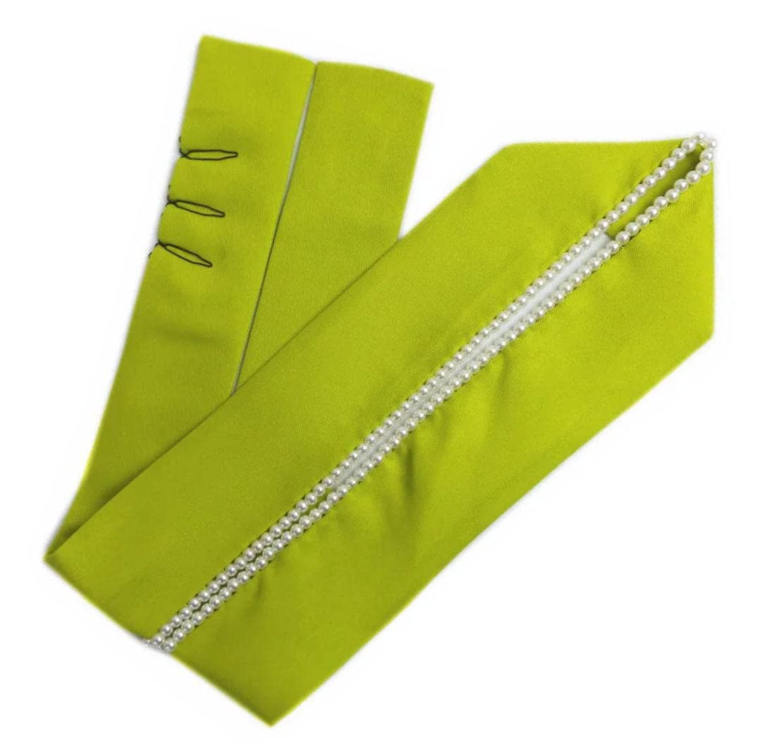 

Layered Date with Coming of Age Graduation Kimono [Wasakura-an] Collar, Collar, Pearls, Yellow-green Furisode, Ceremony, Ceremony, Hakama,