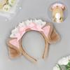 Sweet Kawaii Dog Ear Headband Lolita Outfit Cosplay Costume Accessory Plush Hairband In Multiple Colors