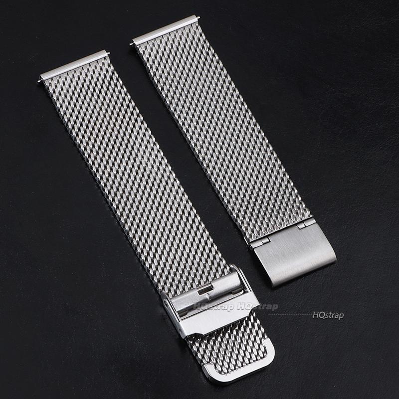 1.0MM Mesh Watch Strap for Seiko Steel Milanese Strap for DW Watch Quick Release Bands 18mm 20mm 22mm 24mm Men Women Watch Band