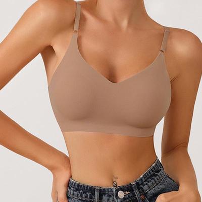 Nahtlose BHs für Frauen, Push-Up-Unterwäsche, Schlaf, herausnehmbare, gepolsterte Bralette, einteiliger Büstenhalter, kabellos, Komfort, Intimität, 16 Farben