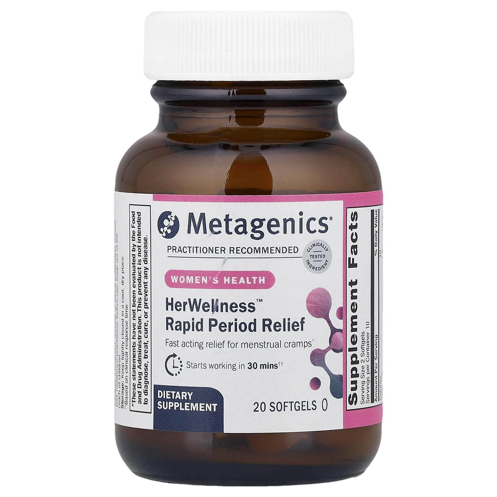 

Herwellness™ Menstrual Fast Relief, 20 Softgels