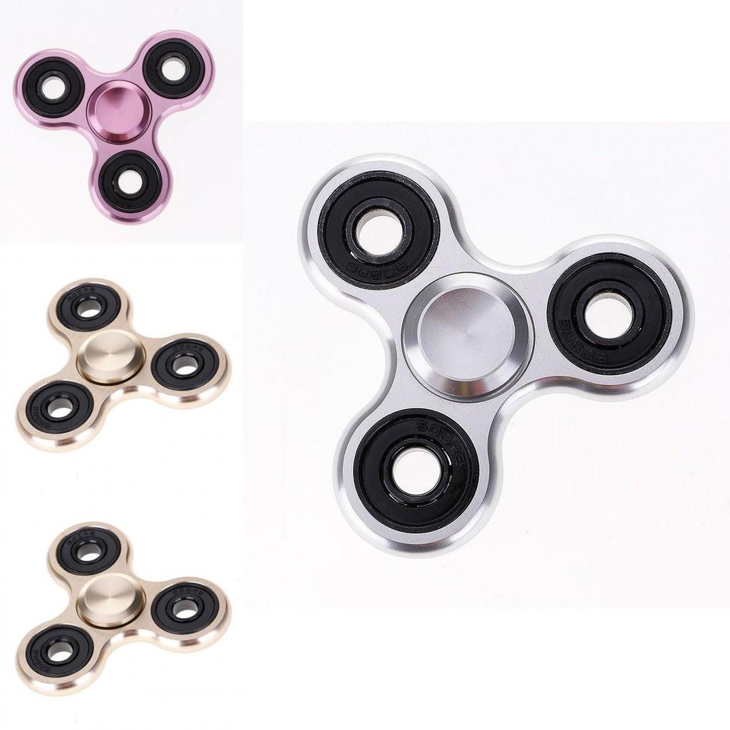 Premium Aluminum Alloy Tri-spinner Silent Bearing Metal Fidget Toy Stress Relief
