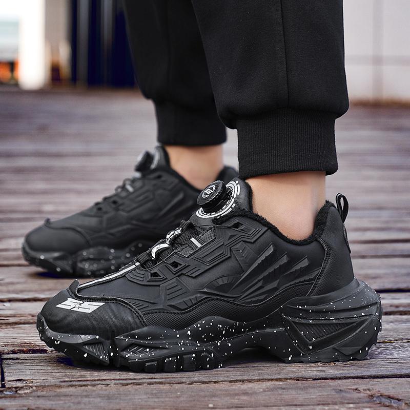 TUINANLE Winter Men Sneakers Casual Sport Shoes for Man Plush Warm Male Sneakers Non-Slip Outdoor Casual Sports Shoes