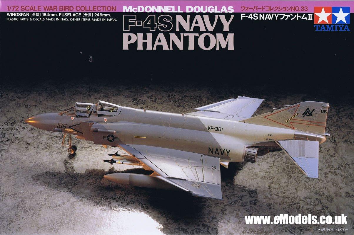 

Коллекция Tamiya Warbird ВМС США NAVY Phantom Пластиковая модель 60733 1/72 № 33 F-4S