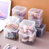 Transparent Jewelry Box for Kids' Hair Accessories: Hair Ties, Clips, Pins, Headbands, and Ornaments.