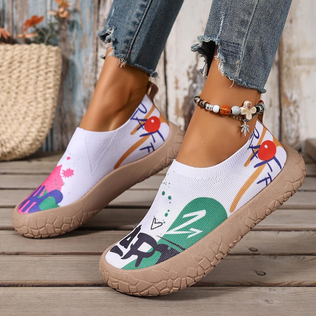 Women's Spring and Summer Casual Flat Shoes, Multi-color Shoes, Light and Breathable Shoes Are Suitable for Outdoor Leisure Sports, Women Shoes