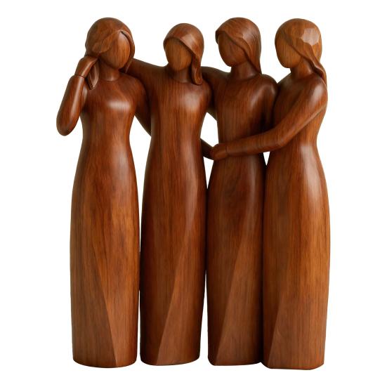 

Four Sisters Resin Figurine Women Friendship Celebration Statue Sculpture Home Office Desktop Decoration Ornament 4pcs