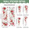 Valentine'S Day Rose Wall Sticker Vine Fence Butterfly Removable Stickers Pvc Self-Adhesive Party Atmosphere Decorative Decals