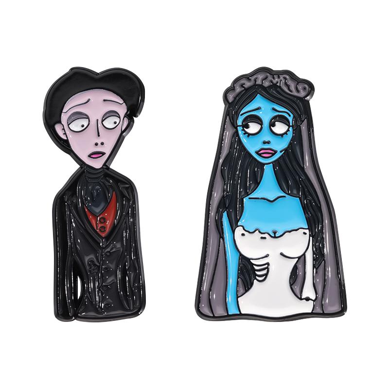 Anime Character Enamel Pins Cartoon Movie Figure Cute Brooches Hat Lapel Badge On Backpack Accessories Jewelry Friends Gifts