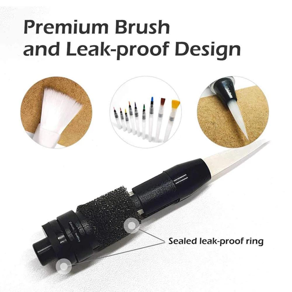Easy To Use Refillable Paint Brush Water Pen Soft Watercolor Brush Ink Pen Artist