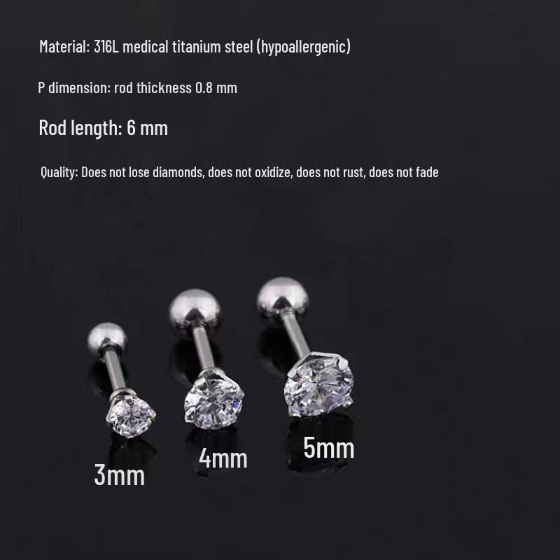 Titanium Steel Spiral Twist Earrings - High-End, Unique Design for Men and Women.