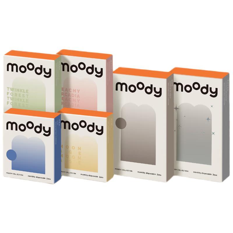 Moody Monthly Colored Contact Lenses (2 Pcs)