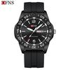 Ofns Brand Men's Quartz Watch - Waterproof with Dual Calendar & Simple Bar Markers