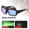 Solar Energy Welding Mask Auto Darkening Anti-glare Welding Helmet Eyes Goggle Adjustable Band Welding Protective Goggles