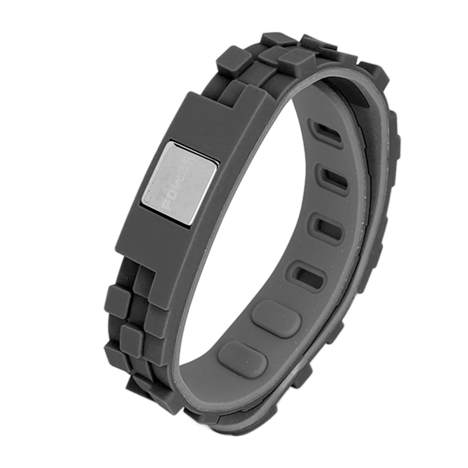 Антистатический браслет на запястье Баланс энергии Отрицательный ион Улучшение качества сна Силиконовый браслет Регулируемый ремешок Черный чёрный