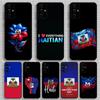 Haiti Haitian Flag Badge Phone Case For Samsung S24,S21,S22,S23,S30,Ultra,S20,Plus,Fe,Lite,Note,10,9,5G Black Soft Cover
