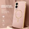 For Samsung Galaxy S25 Edge Phone Case Carbon Fiber Textured Electroplated TPU Back Cover