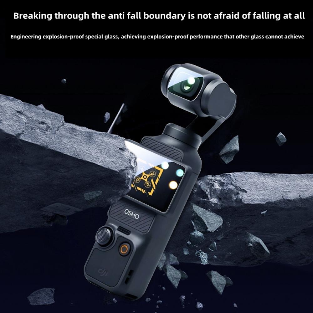 Camera Lens + Screen Tempered Glass For DJI Pocket 3 Hard Clear Anti-Scrach Coverage Film Screen Protector For DJI OSMO Pocket 3