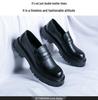 2025 Thick-Soled Black Height-Boost Men's Casual Slip-On Loafers