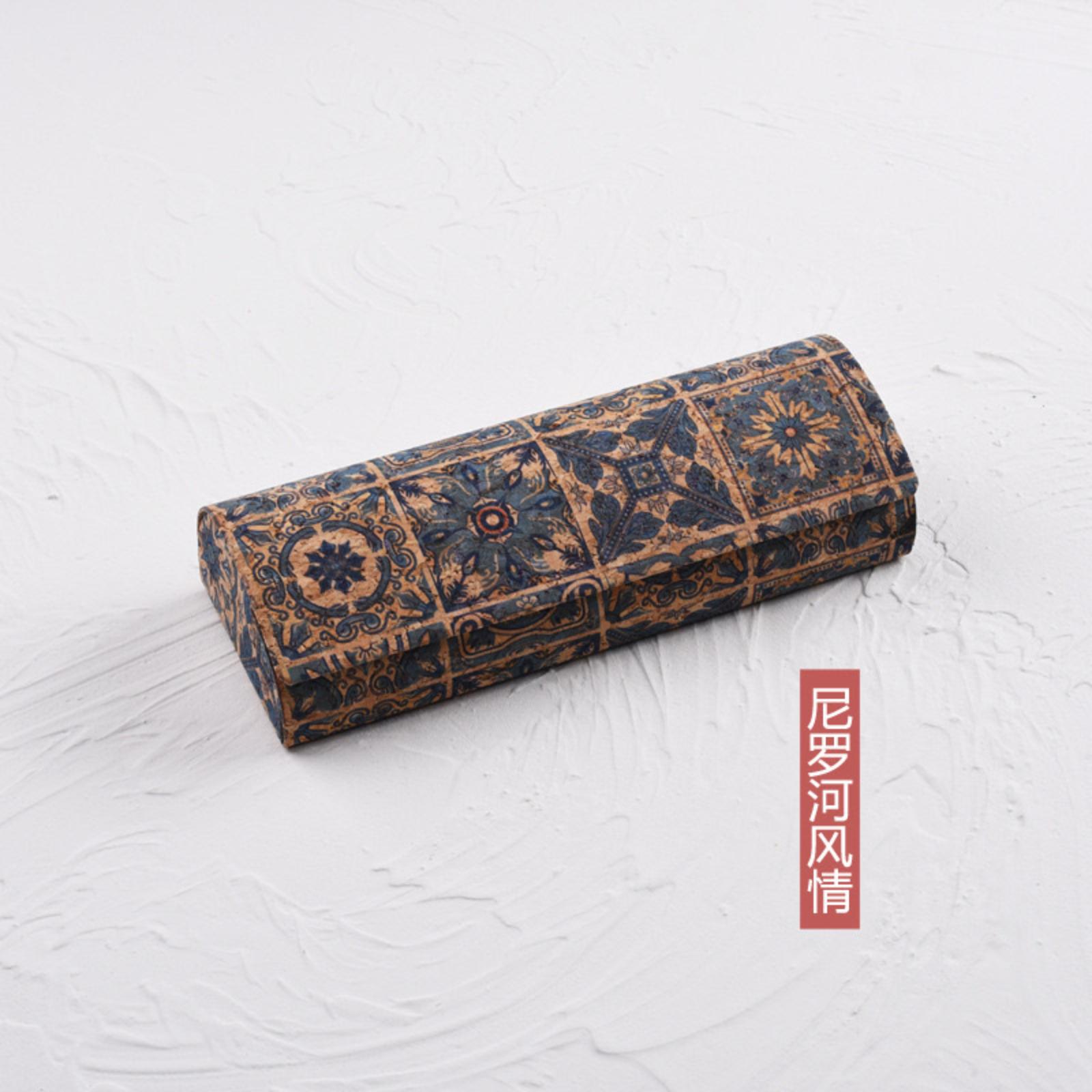 

Ретро- Футляр для очков, Портативный и ударопрочный контейнер для хранения One Size