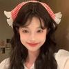 Lace Triangle Hair Scarf Headband  Countryside Style Innovative Design Lotus Leaf Edge Mesh Sweet Girls Hair Accessories Gift