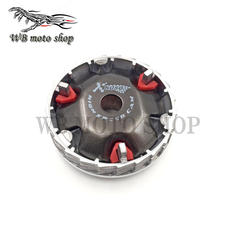 Racing Variator Scooter Variator Kit with Roller Weights Drive Pulley for GY6 50 80 139QMB/QMA DIO AF18 AF28 AF34 AF35 ZX Moped