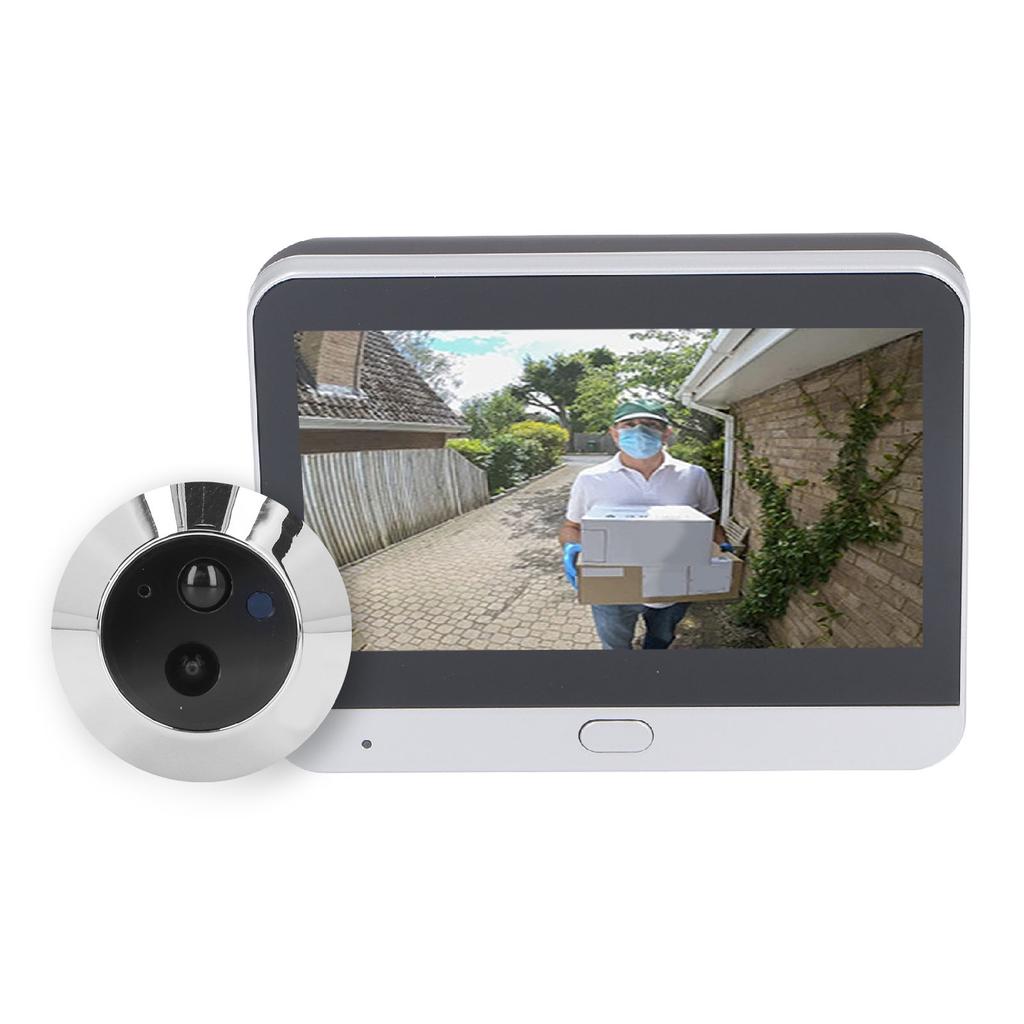 4.3inch IPS LCD Screen Digital Peephole Viewer 120 Degree Wide Angle 1080P WiFi Video Intercom