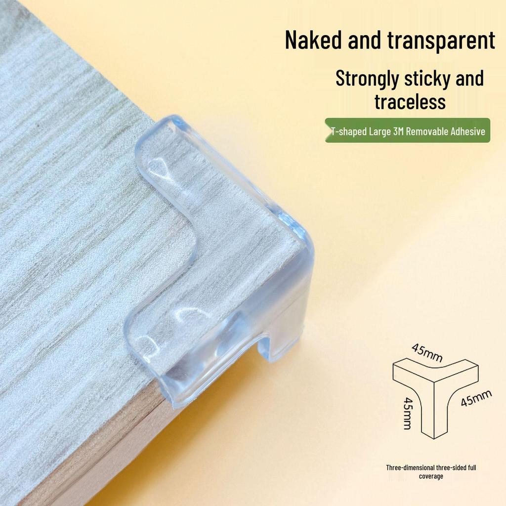 Clear Anti-Collision Corner Protector for Coffee Tables and Chairs