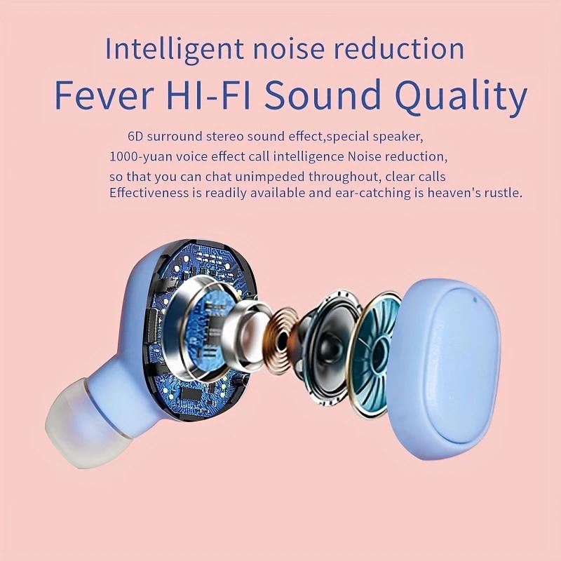 TWS Wireless In Ear Muni Earphones, Portable Design, Lightweight and Comfortable, Suitable for Sports/commuting/daily Use