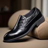 Low Heel Social Shoe Male Brogue Height Increasing Elegant and Classic Italian Cheap Clearance Gentleman Suit Men's Formal Shoes