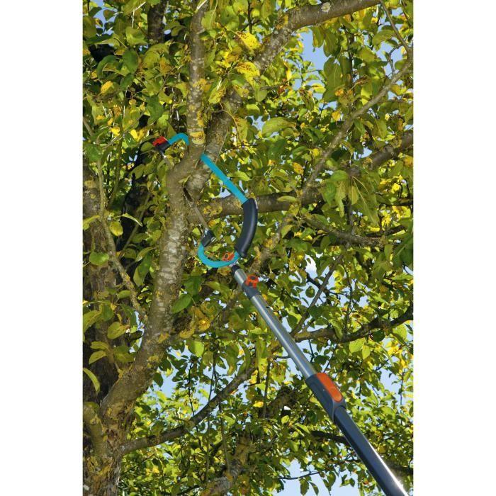 Scie horticole combisystem® gardena - lame 350mm - tension réglable - ajustable jusqu'à 5m - garantie 25 ans