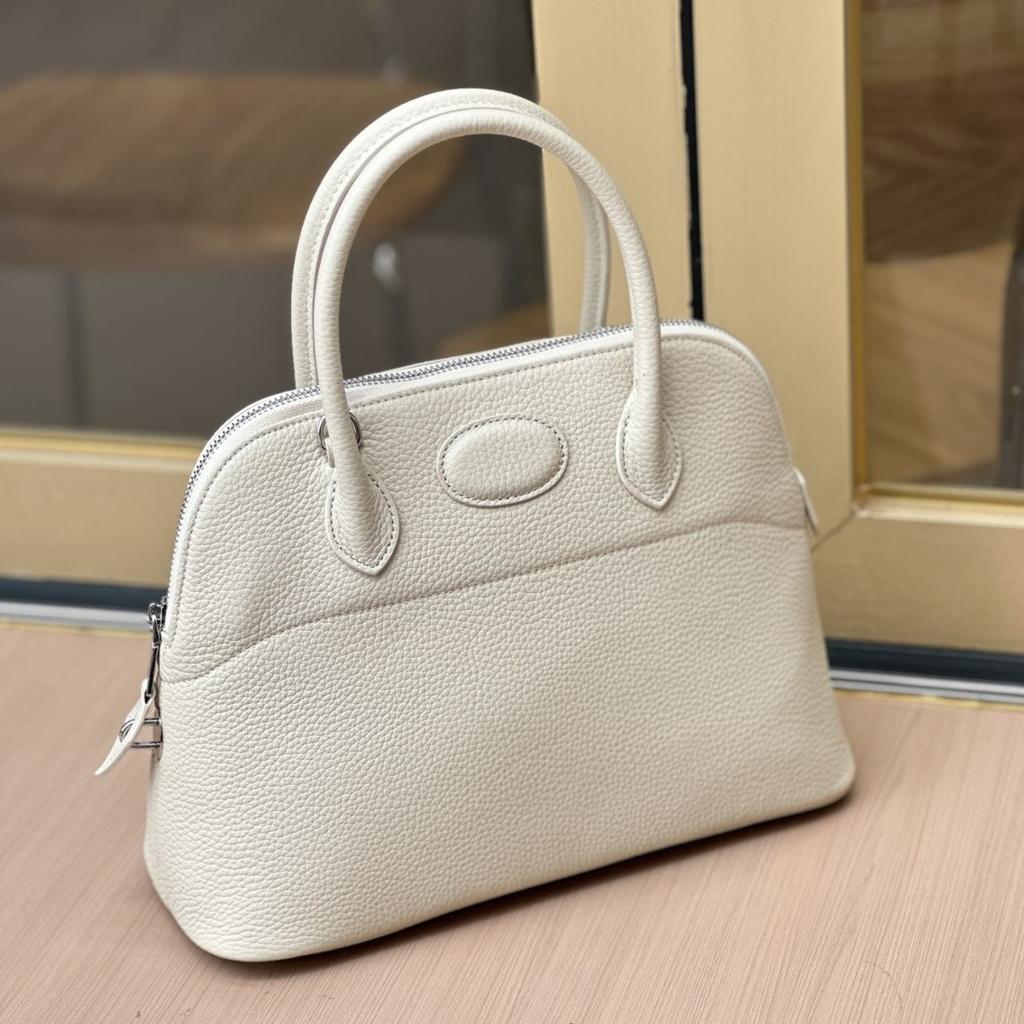 Nuova Borsa da Donna con Guscio in Pelle di Vacchetta a Strato Superiore, Borsa a Mano da Donna, Borsa a Tracolla, Vera Pelle